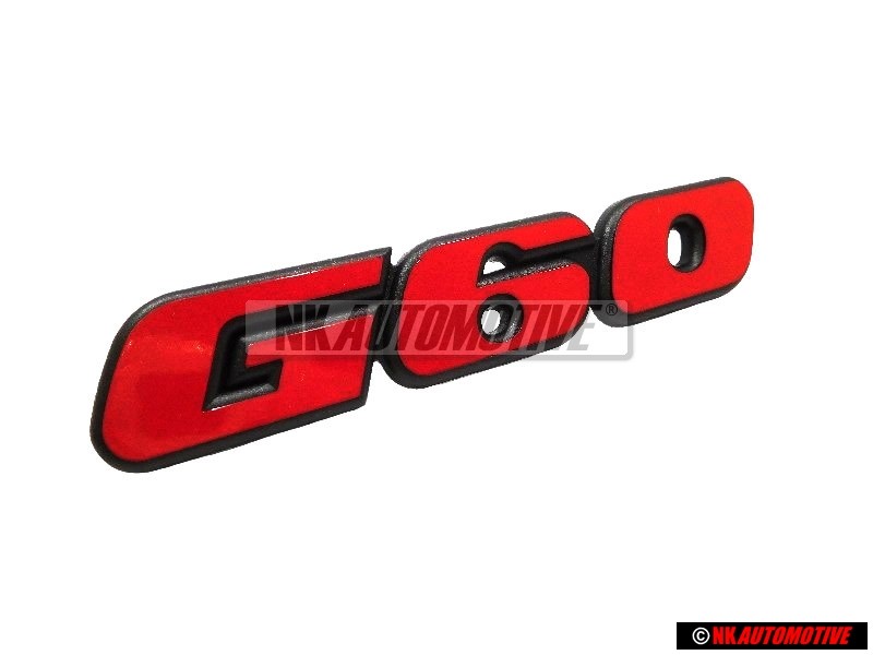 Γνήσιο VW G60 Εμπρόσθιο Σήμα Έμβλημα Μάσκας Κόκκινο - 535853679 QS2