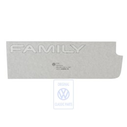 Γνήσιο VW Επιγραφή Μεμβράνης Ασημί/Μαύρο - 2K0853685A 4M1