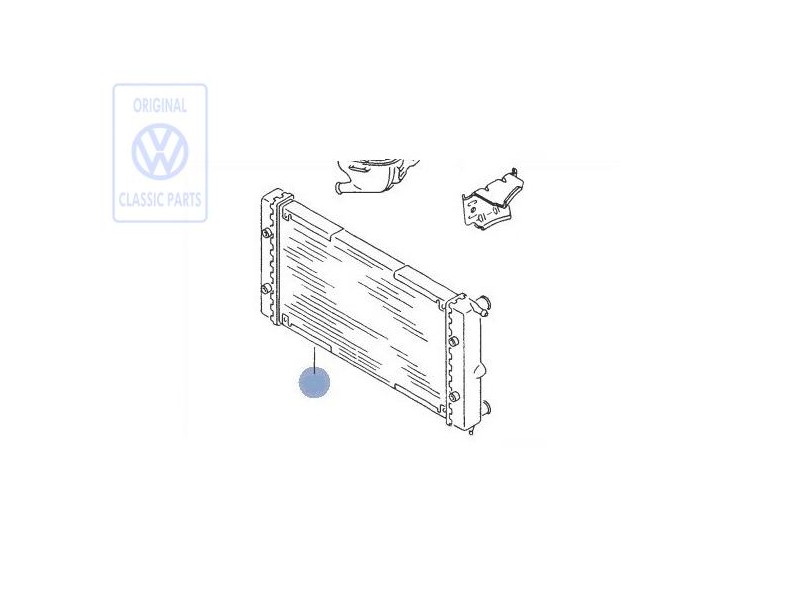 Γνήσιο VW Ψυγείο Για Ψυκτικό Υγρό - 321121253BL