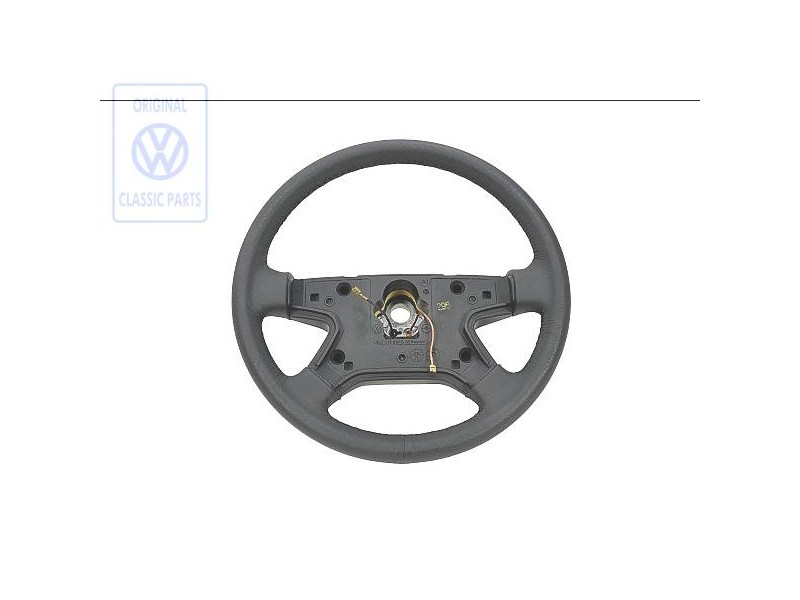 Γνήσιο VW Τιμόνι (Δέρμα) Μαύρο - 357419091G 1BX